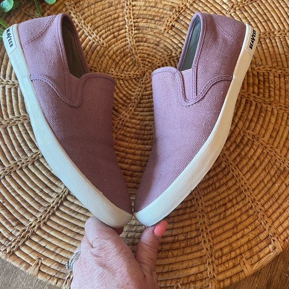 {SeaVees} Baja Slip On Standard Sneakers in “Vintage Wash Linen” - Picture 14 of 14